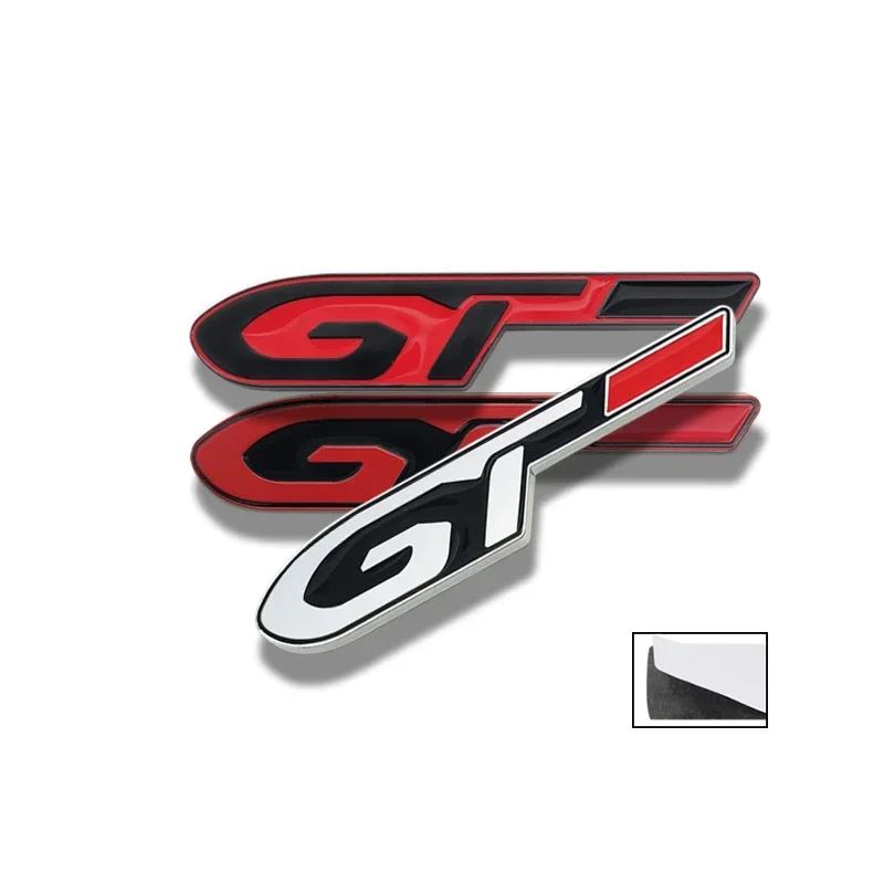 ثلاثية الأبعاد سيارة معدنية GTLINE شارة الخلفي الجذع الحاجز شعار ملصق لبيجو GT 206 208 308 307 207 208 3008 407 508 2008 RCZ GT LINE