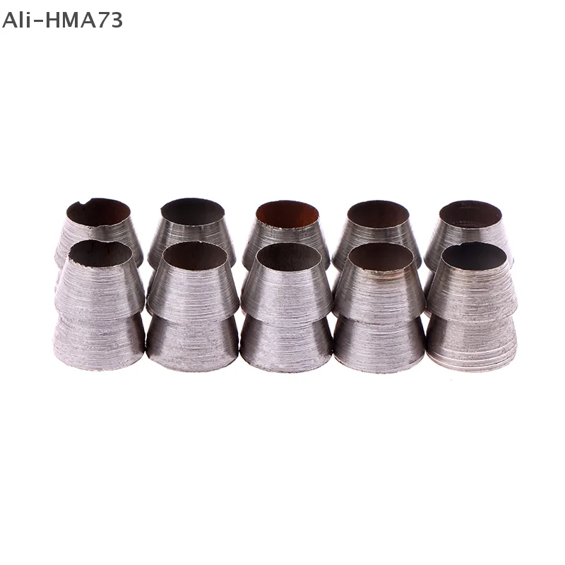 HMA73-10pcs 안전 라운드 핸들 웨지 스틸 해머 핸들 도끼 클로 해머 스틸 목공 유지 보수를위한 웨지 세트 분할