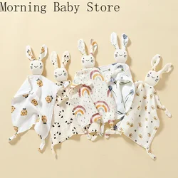 Cartoon Printing Soothing Towel Baby Blanket Cotton Gauze Baby Infant Sleeping Doll Saliva Towel Toddler Toys Babies Items