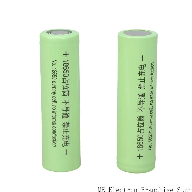 

T5EA Iron 18650 Battery Shell Conductor 2-Unit Dummy Battery Placeholder Cylinder Safe Circuit Completion Quick Setups