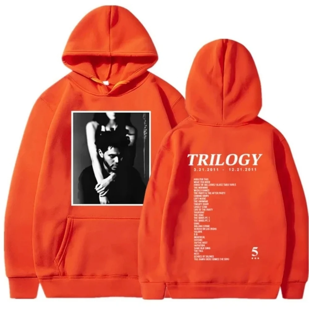 The Weeknd Trilogy music album Hip Hop Hoodie Men Women Casual aesthetic Long sleeve oversized hoodie Streetwear men's hoodie