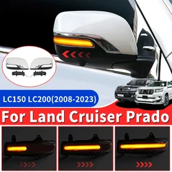 For 2008-2021 Toyota Land Cruiser 200 Prado 150 Rearview Mirror Cover Lc150 LC200 Modification Accessories LED Turn Signal FJ150