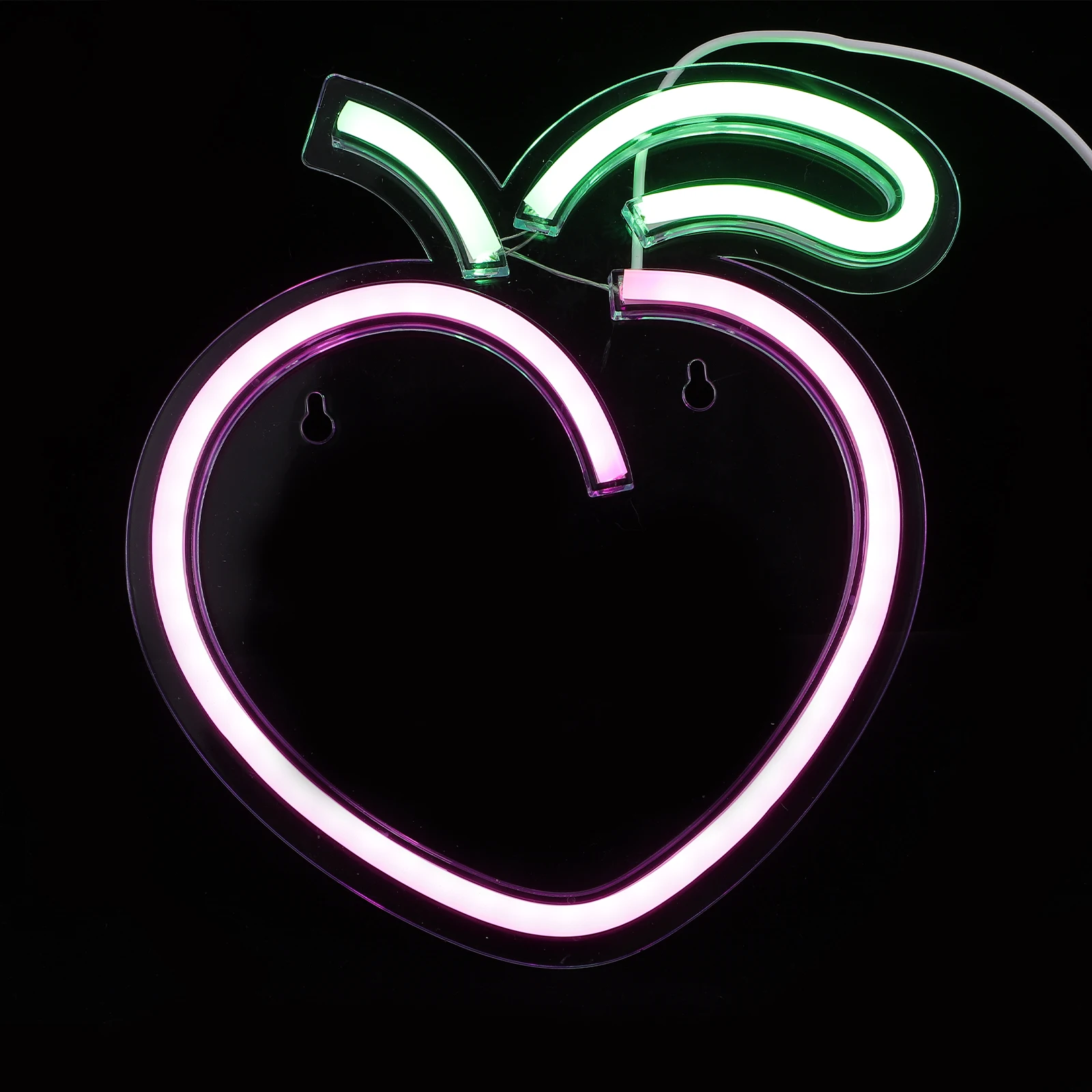 

Peach Shape Led Neon Sign Usb Powered Creative Night Light For Bedroom Living Room Decorative Indoor Atmosphere Lamp Light