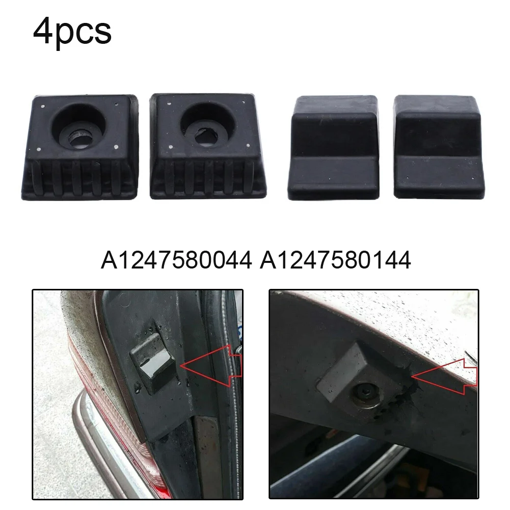 Trunk Stop Buffer 4Pcs Set A1247580044 Kits Rubber 1247580144 A1247580144 Accessories Black For Mercedes E Class