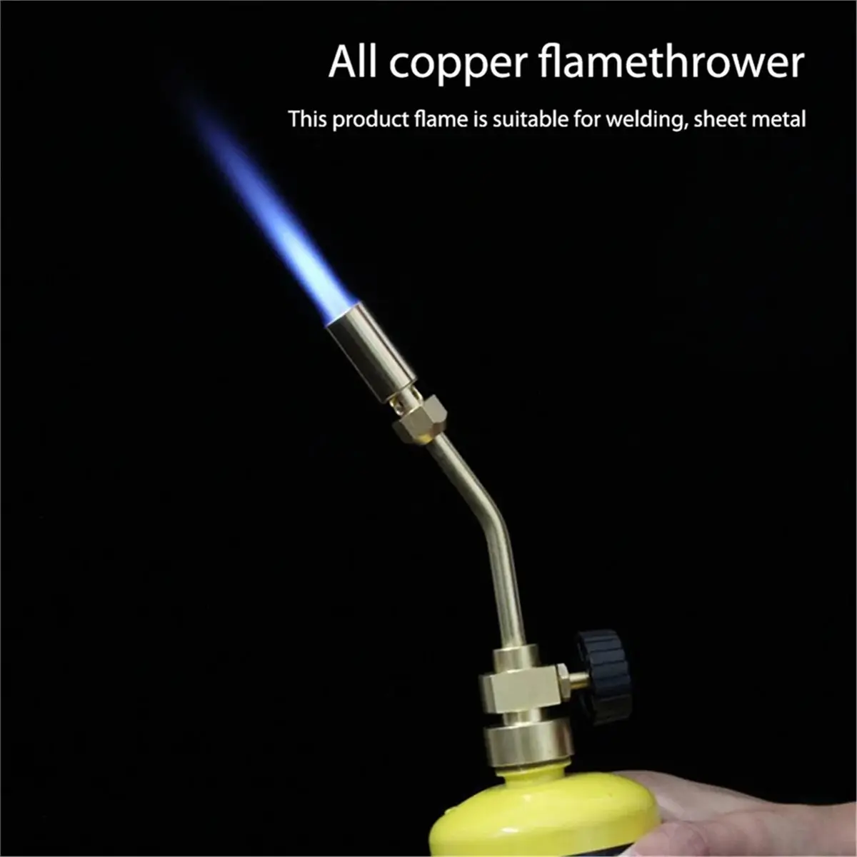 Propane Gas Torch Made of Brass Material for Mapp Map.Pro Gas,Pencil Shaped Flame Used for Brazing BBQ & DIY - view 4