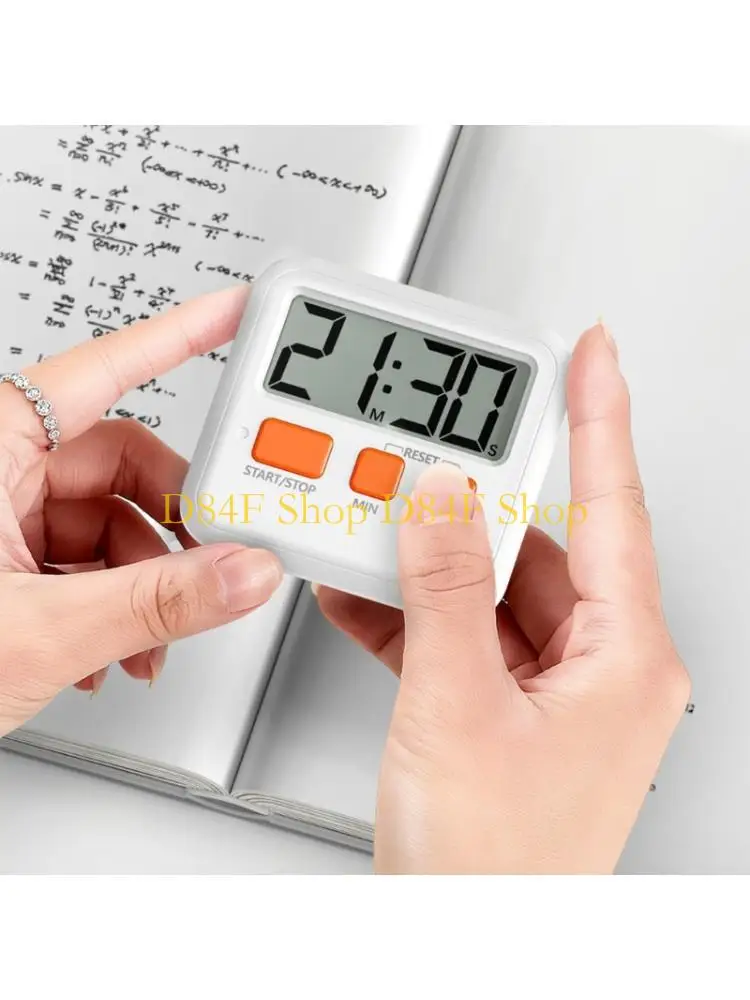 D84F Simple Operation Digital Timer With Large Screen And Stand For Home Office Gym