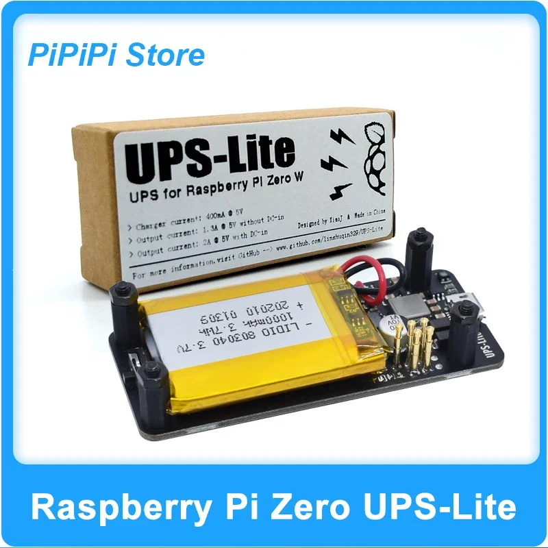 New Original UPS Lite V1.2 UPS Power HAT Board I2C MAX17040G Electricity Detection For Raspberry Pi Zero/Zero 2 W