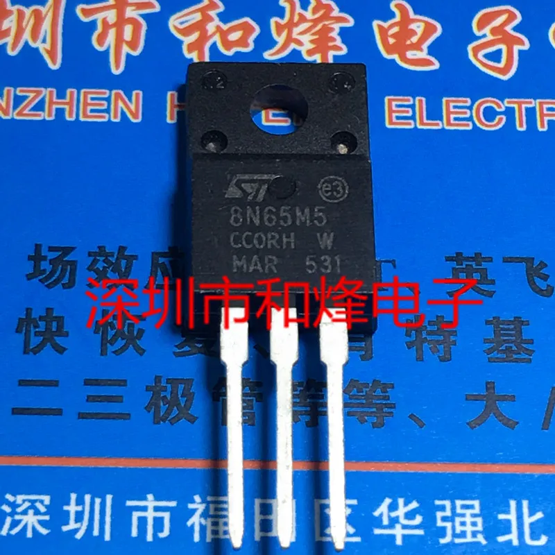 5PCS-10PCS 8N65M5 STF8N65M5  TO-220F 710V 7A  On Stock  New And Origjnal