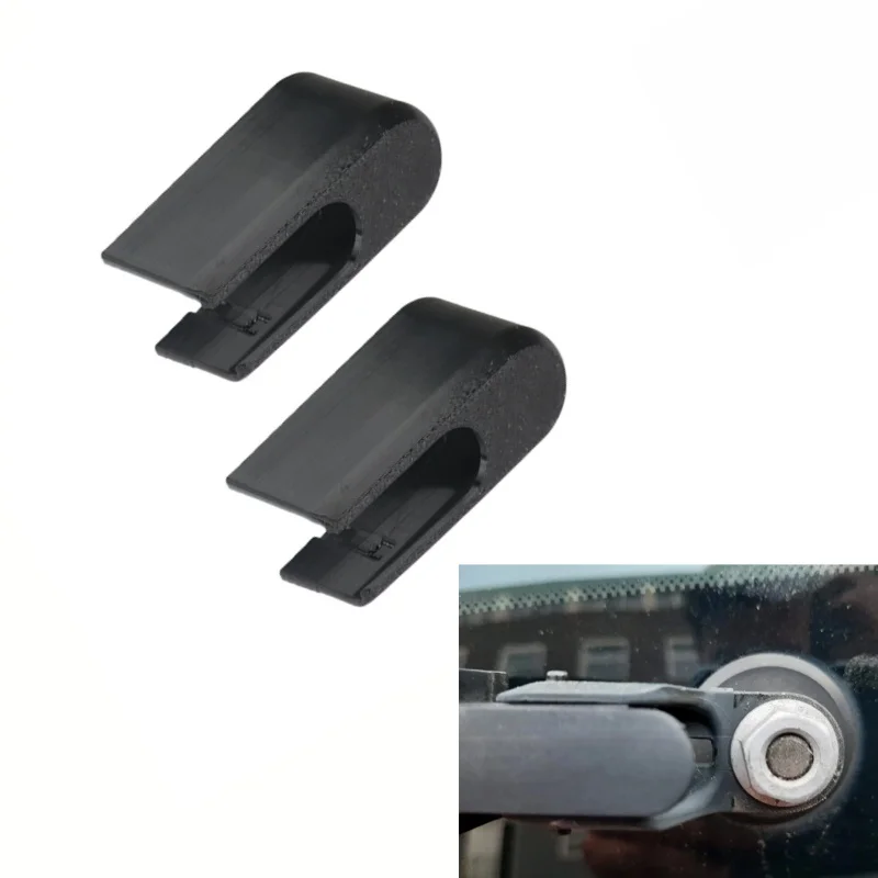 

2pc Rear Windshield Wiper Cover For Opel Corsa Replacement Part Protecting The Motor And Nuts From Dust And Moisture Erosion
