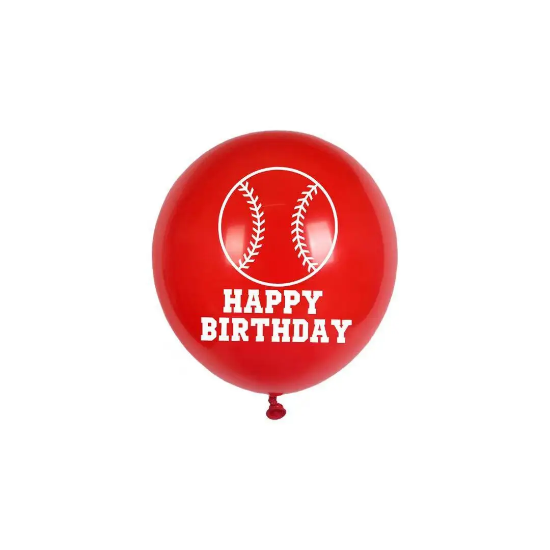 9/18PCS 12 Inch Baseball  Latex Balloons, Sports, Themes, Baby Shower, Children\'s Birthday Party Decoration