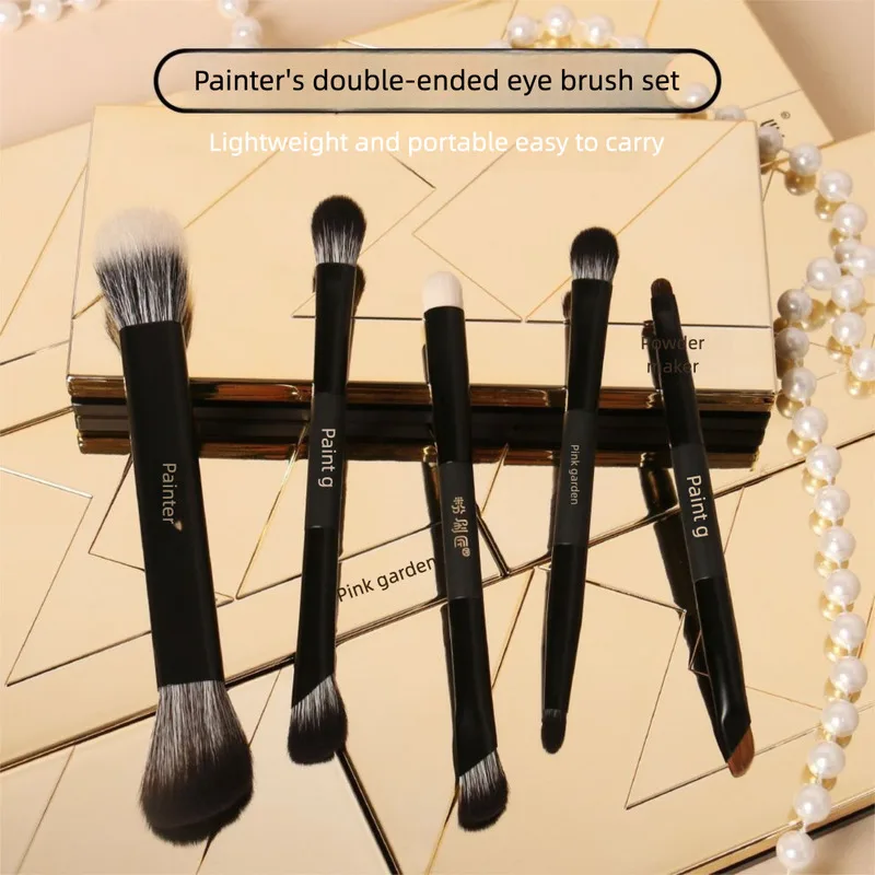 The Painter's Double-head Eye Brush Set Is Soft, Delicate And Comfortable For Beginners, And Is A Portable Makeup Brush