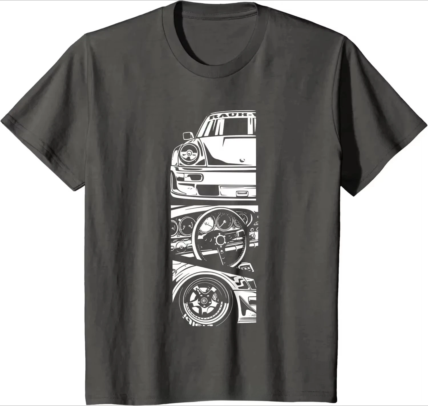 Men's Clothing JDM Japanese Automotive Retro Race Oversized T-shirt Tuning Car Fitness T Shirt O-Neck Casual Harajuku Tshirt