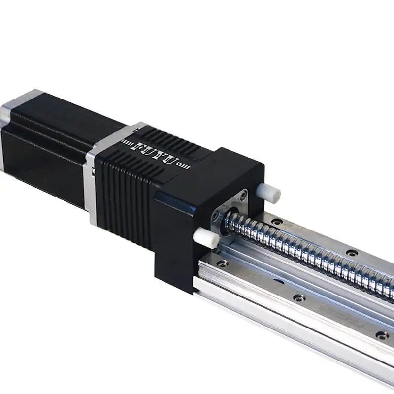 Double Rails Aluminum & Stainless Steel Support Flip Load Optional Servo Motor Ball Screw Linear Guide 50kg/15kg Load Capacity