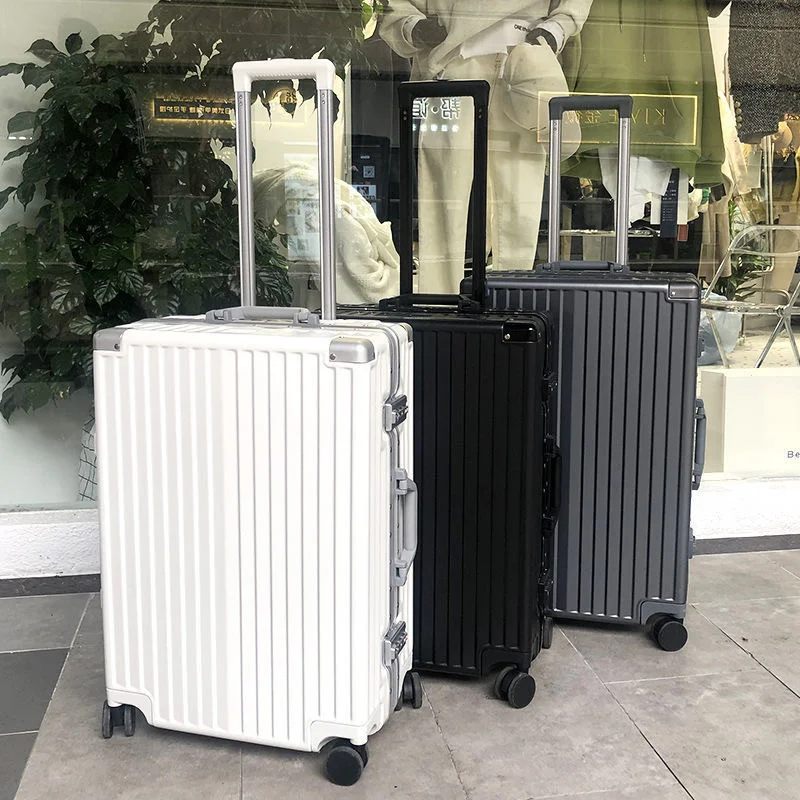 Aluminum Frame Hardside Luggage Travel Suitcase On Wheels 20\