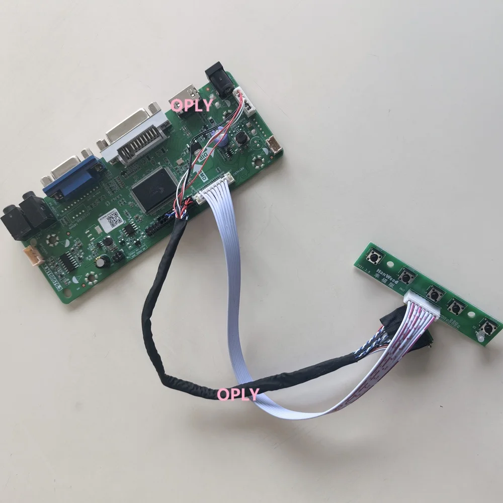 Placa controladora M.NT68676 compatible con HDMI para B140XW01 B140XW02 B156XW01 V0 B156XW02 V2/V6 1366X768 monitor de pantalla de 14 "DVI VGA