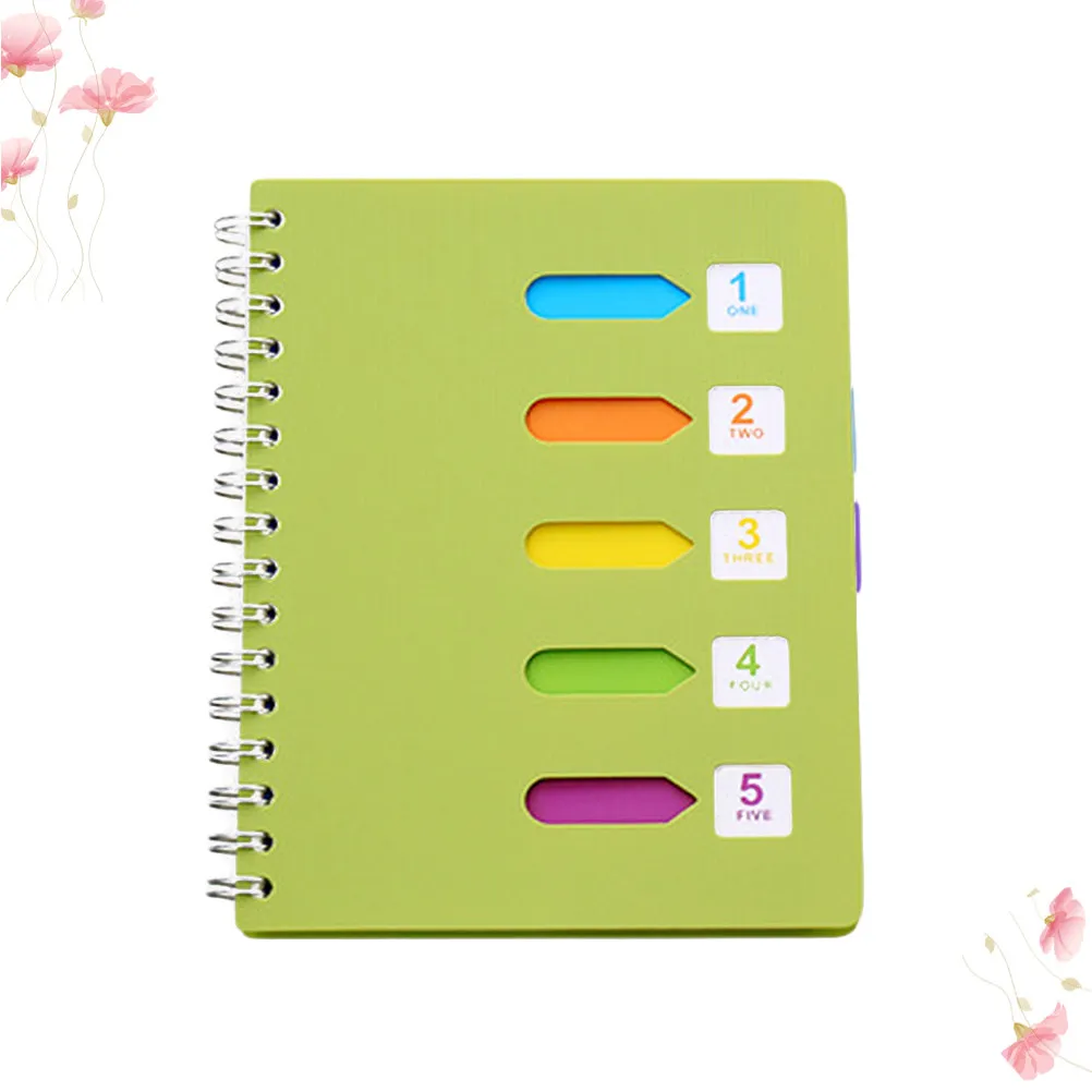 B5 Large -Spiral Category Notebook Thick Cover Flat Smooth Paper for Students Diary Journal Travel Planning Scrapbook