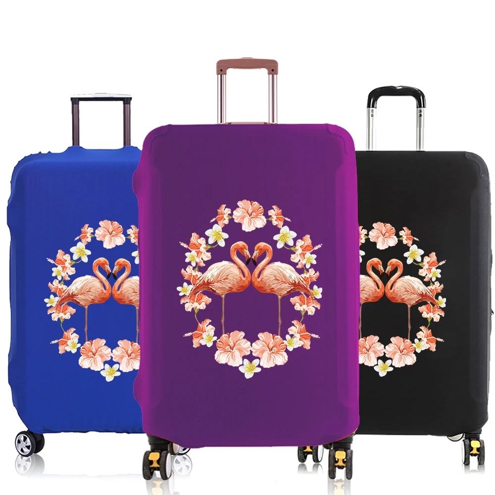 

Luggage Cover suitcase for 18-30 inch Baggage cover protective case Elastic dust covers Travel Accessories Flamingo Print