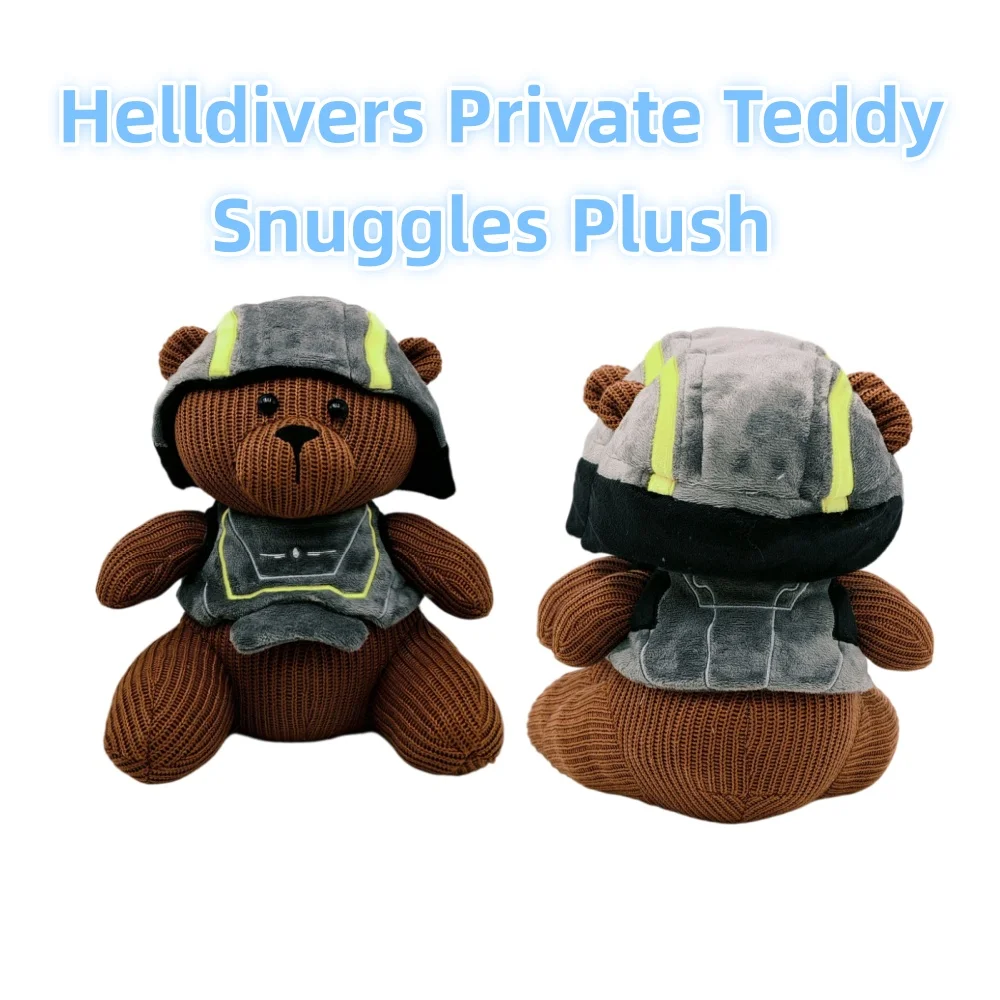 In Stock Helldivers Private Teddy Snuggles Plush Doll Cute Anime Peripherals Toy Halloween Christmas Fans Gift