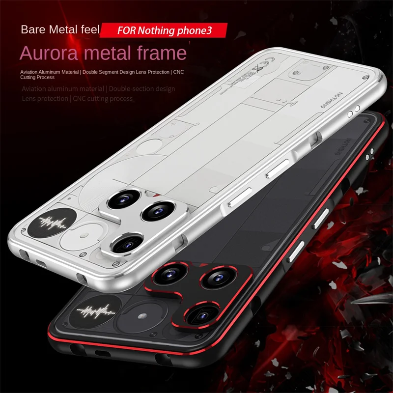 الوفير ل لا شيء الهاتف 3 Phone3 رقيقة جدا معدن الألومنيوم الوفير الغطاء الصلب الحال بالنسبة لا شيء الهاتف ثلاثة Phone3 A024 5G 2025 #1