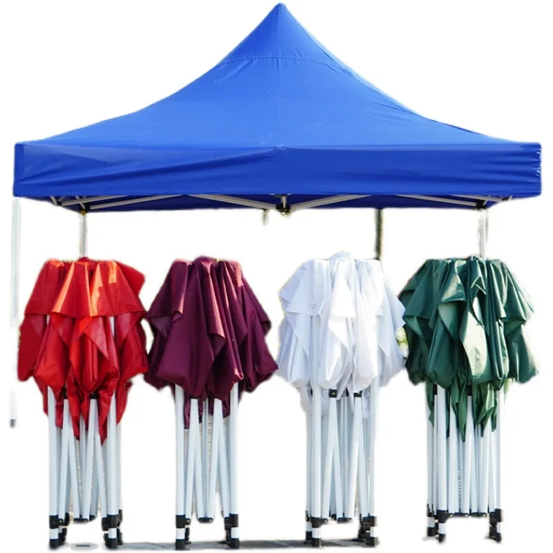 Awnings Canopies Retractable Folding Can Be Printed Advertising Four Legs Umbrella Size Can Be Customized