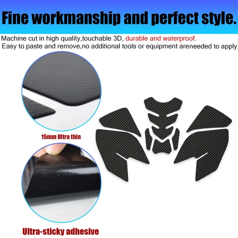 Motorcycle Fuel Tank Sticker Gas Side Protection Decal Waterproof Accessory FOR QJMOTOR SRK600 3D 4