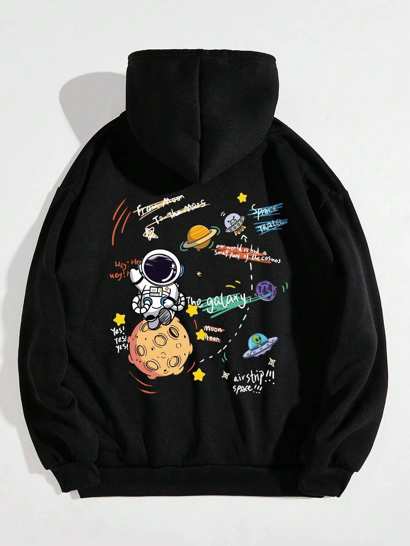 2024 Cartoon Astronaut Planet Printed Women\'s Sweater Fashion Trend Fun Long sleeved Sweater Autumn/Winter Girl Style