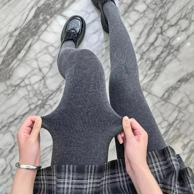 

Серые колготки, женская осенне-зимняя верхняя одежда с толстым бархатом и серыми носками для похудения большого размера