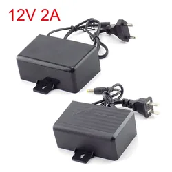 CCTV Camera Power Supply Adaptor AC/DC 12V 2A 2000ma Outdoor Waterproof EU US Plug Adapter Charger for CCTV Video Camera