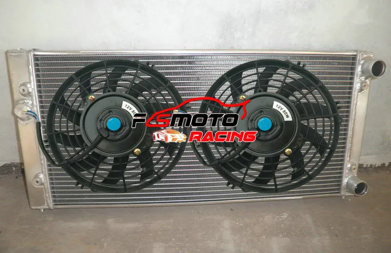 Aluminum Radiator & fans For 1994-1998 Volkswagen For Golf MK3 For GTI MT 1994 1995 1996 1997 1998 94 95 96 97 98