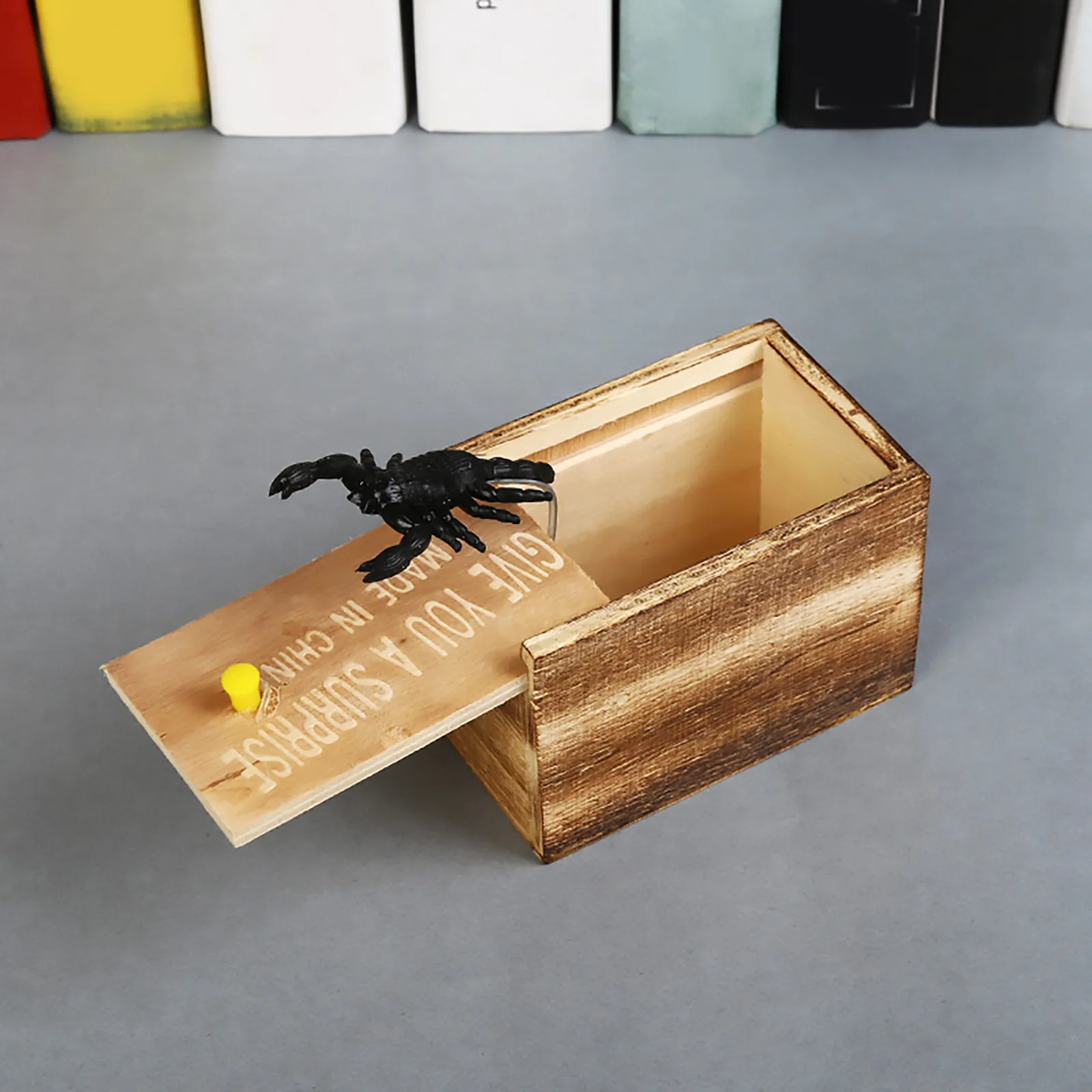 Spinne Streich Holzkiste Lustiges Spielzeug Überraschung Spinne Scare Box Gag Witz Trick Spielzeug Für Erwachsene Kind Aprilscherz Party Requisiten Streich Geschenke