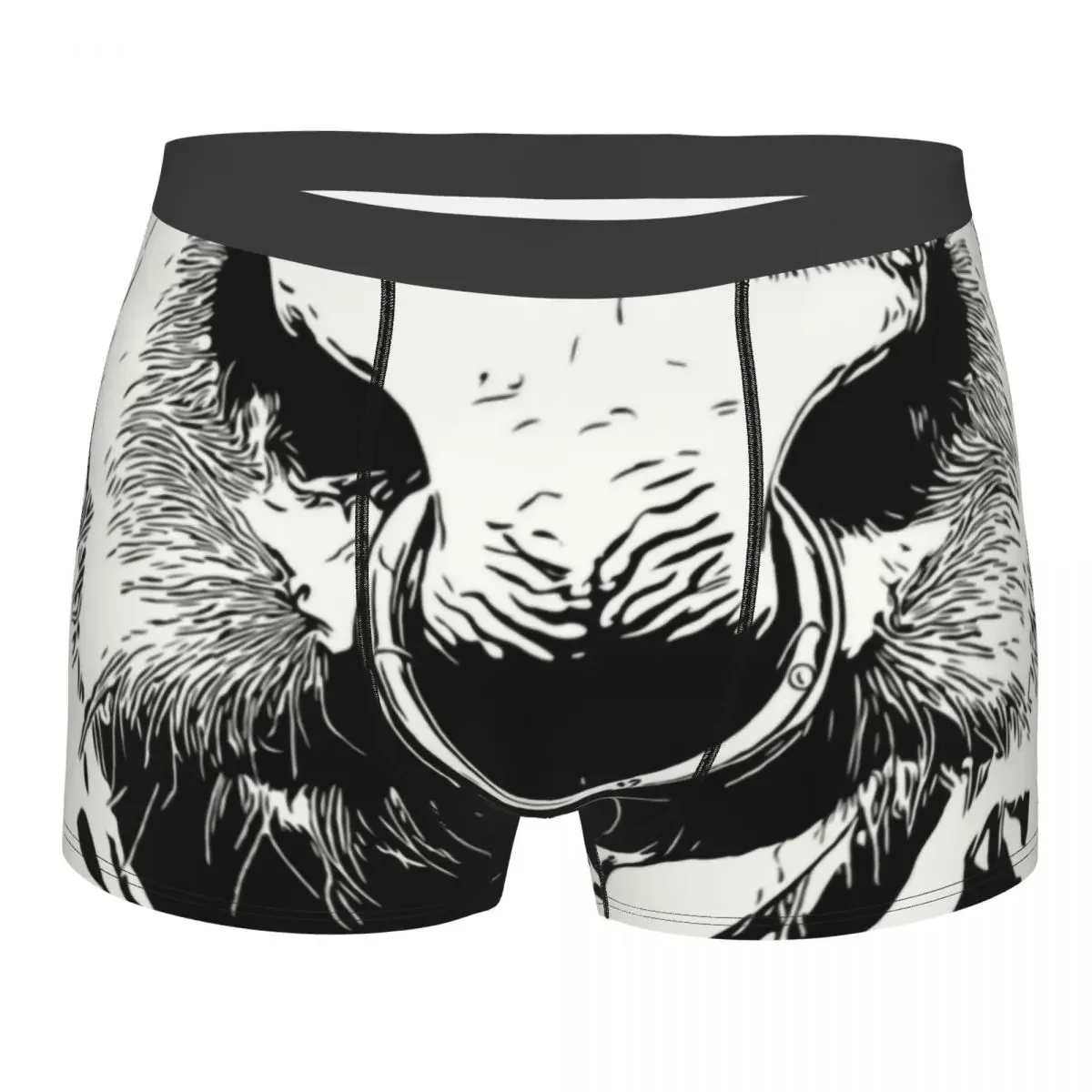 Funny Cow Nose Ring Boxer Shorts For Men 3D Print Cattle Underwear Panties Briefs Soft Underpants