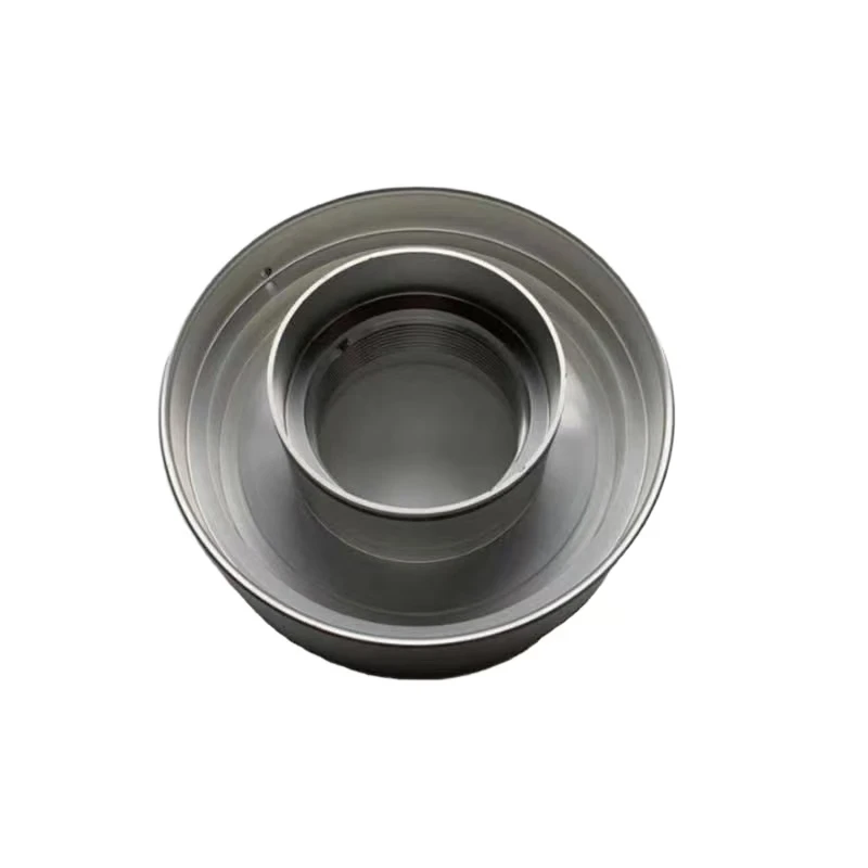 

Multi-layer ring-shaped nested metal parts made of stainless steel Machined with custom-made stepped ring-shaped metal sleeves