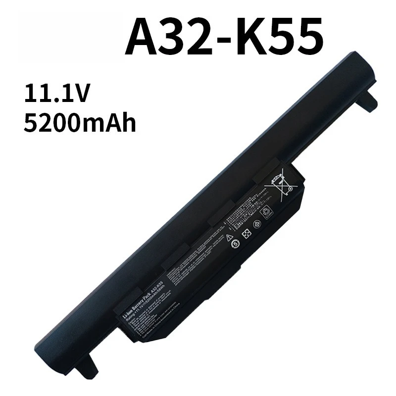 Pengganti Baterai Laptop Kapasitas Tinggi 11.1V 5200mAh 6 Sel untuk ASUS A32-K55 X45VD X55VD K45V K55A K55D K75V