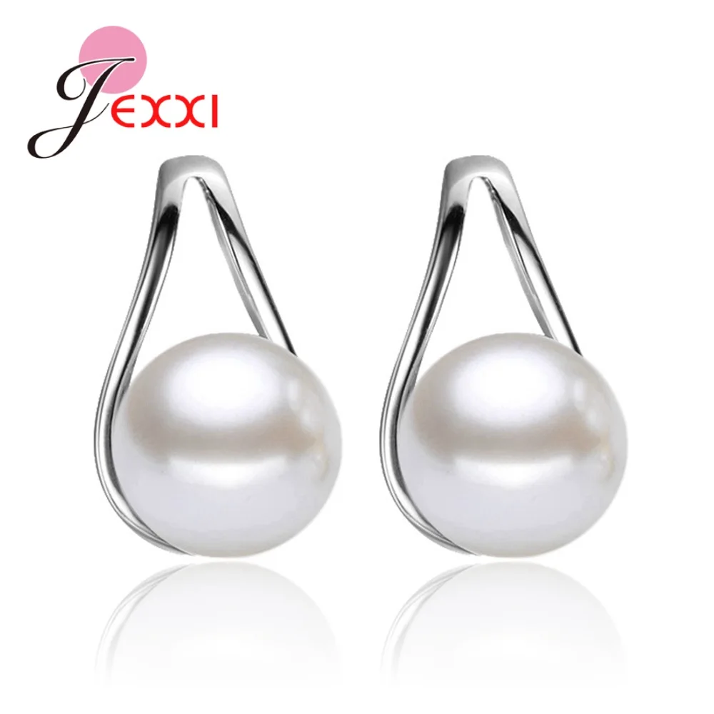 

Серьги-гвоздики с жемчугом, стерлинговое серебро 925 пробы, ювелирные изделия для свадебных встреч, высокое качество, подарок на день рождения для любовника, подруги, популярная распродажа