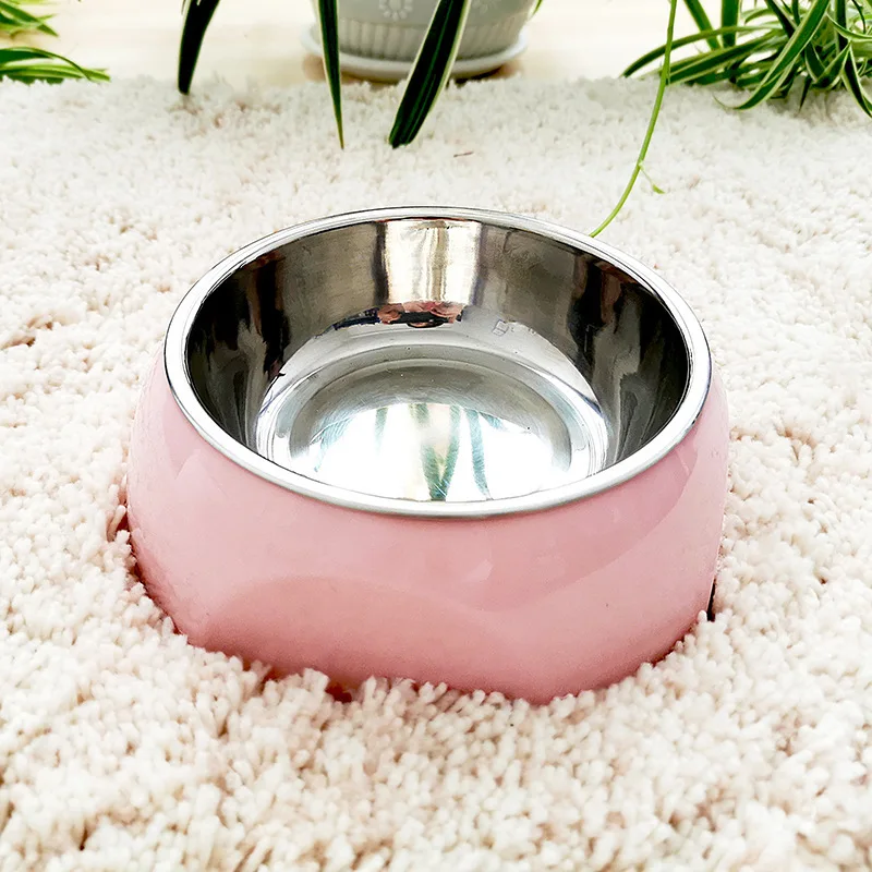 Dog Bowl Pet Stainless Steel Non-Slip Drinking Water Feeding Cat Bowl Pet Bowl Pet Supplies Pet Accessories Dog Bowl