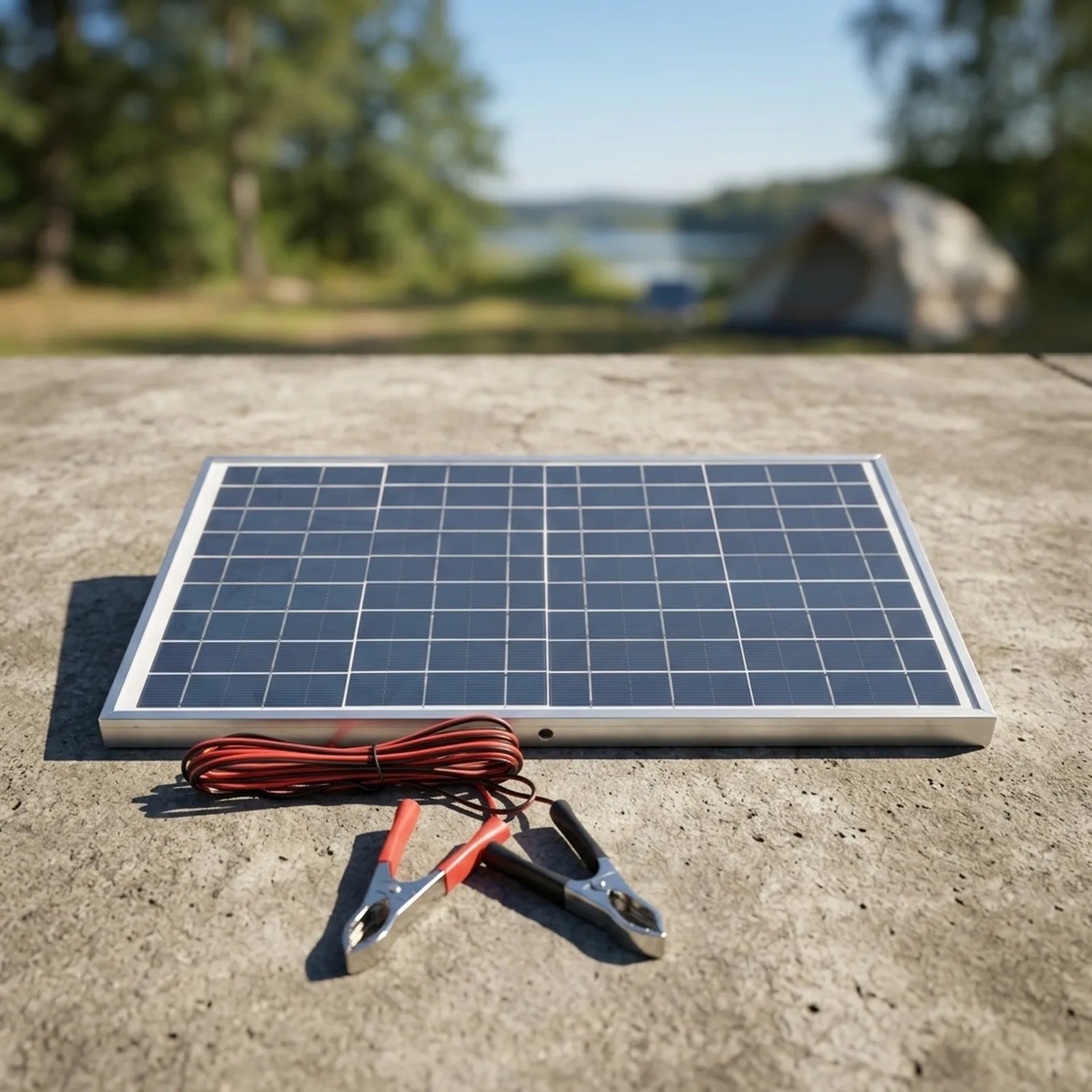 30W 12V Solar Panel Kit with Polycrystalline Silicon Technology for Powering LED Lights Fans and Small Electronics