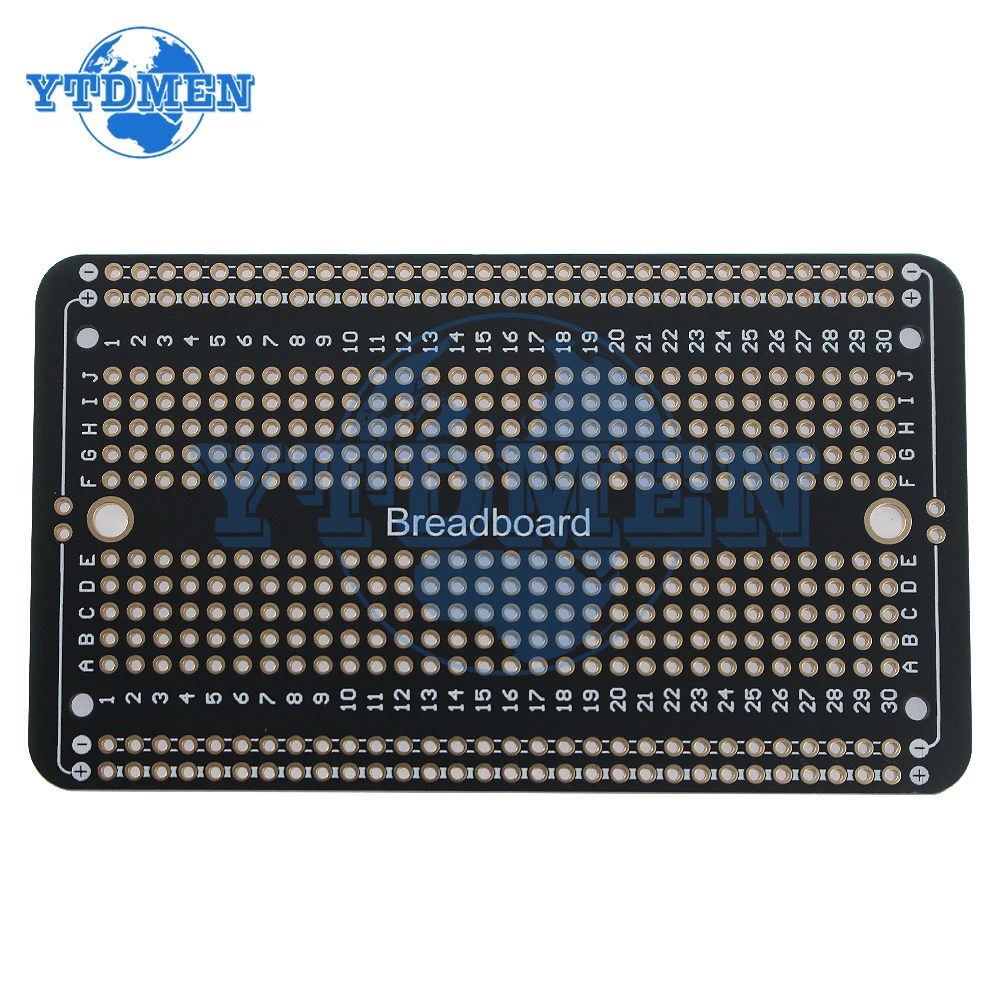 1-3 uds 5,2x8,9 cm placa de pruebas permanente estándar 5,2x17,2 cm placa prototipo PCB de doble cara Protoboard Diy electrónico para Arduino