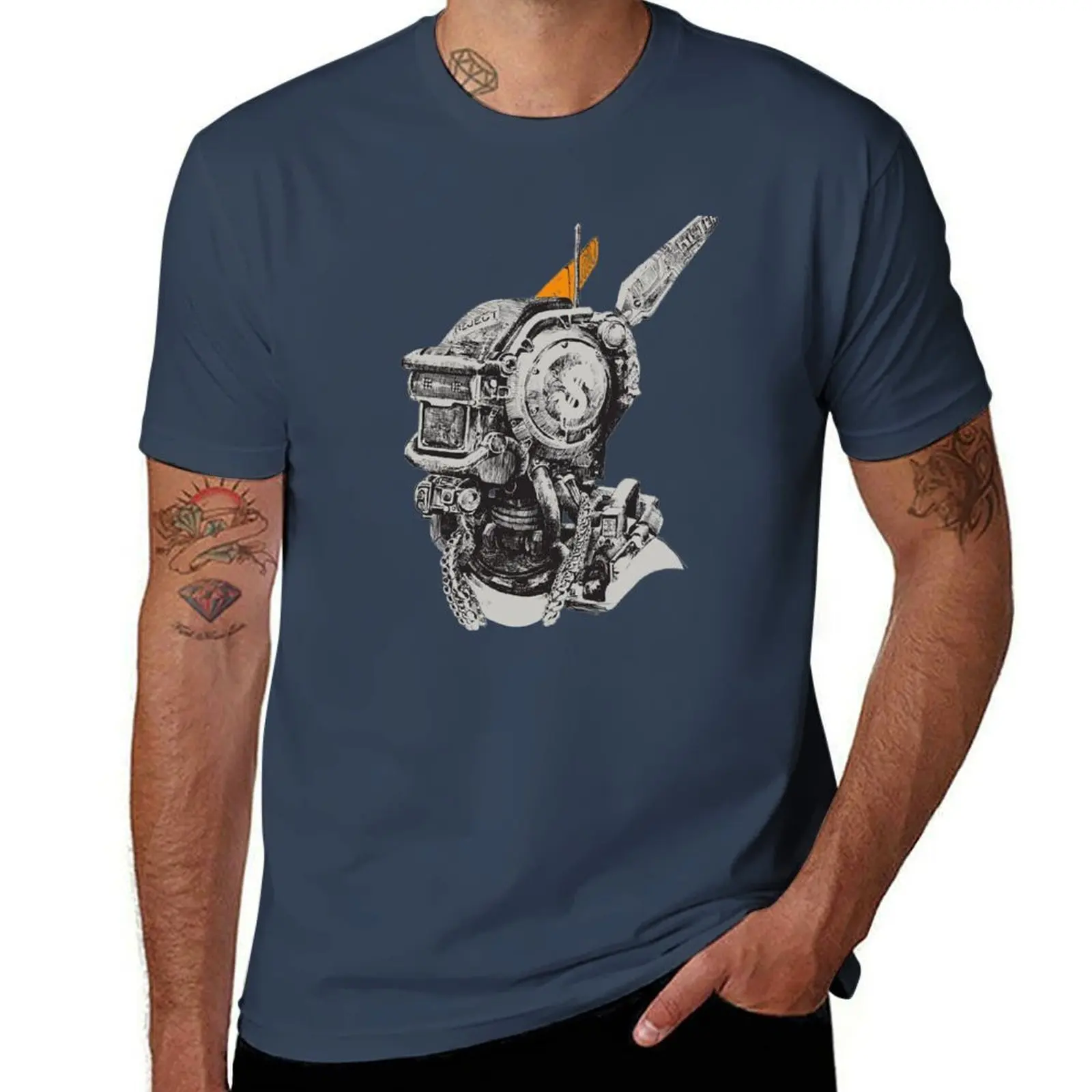 

Chappie T-Shirt Plus Size Basic Cotton T-Shirt