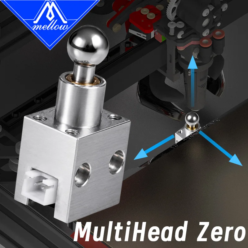 Mellow MultiHead Zero Precision XYZ Nozzle Offset Calibration Tool for FDM 3D Printer Idex/INDX/Stealthchanger Multi-Color