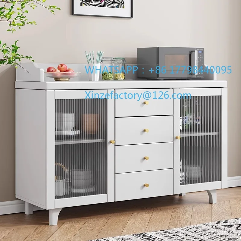 

Customizable wood living room storage tea cabinet