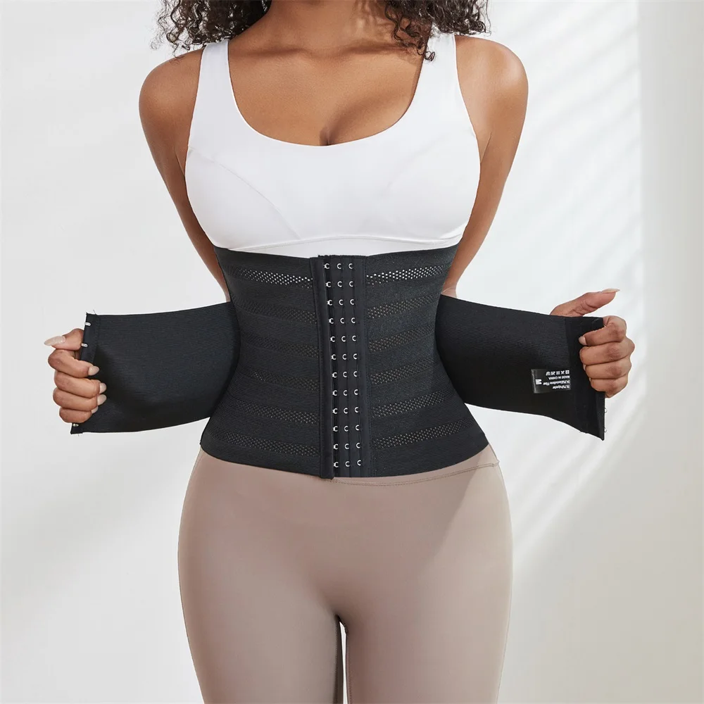 Entrenador de cintura para mujer, moldeador de cuerpo, ropa moldeadora de Control de barriga para gimnasio, corsé adelgazante, cinturón doble