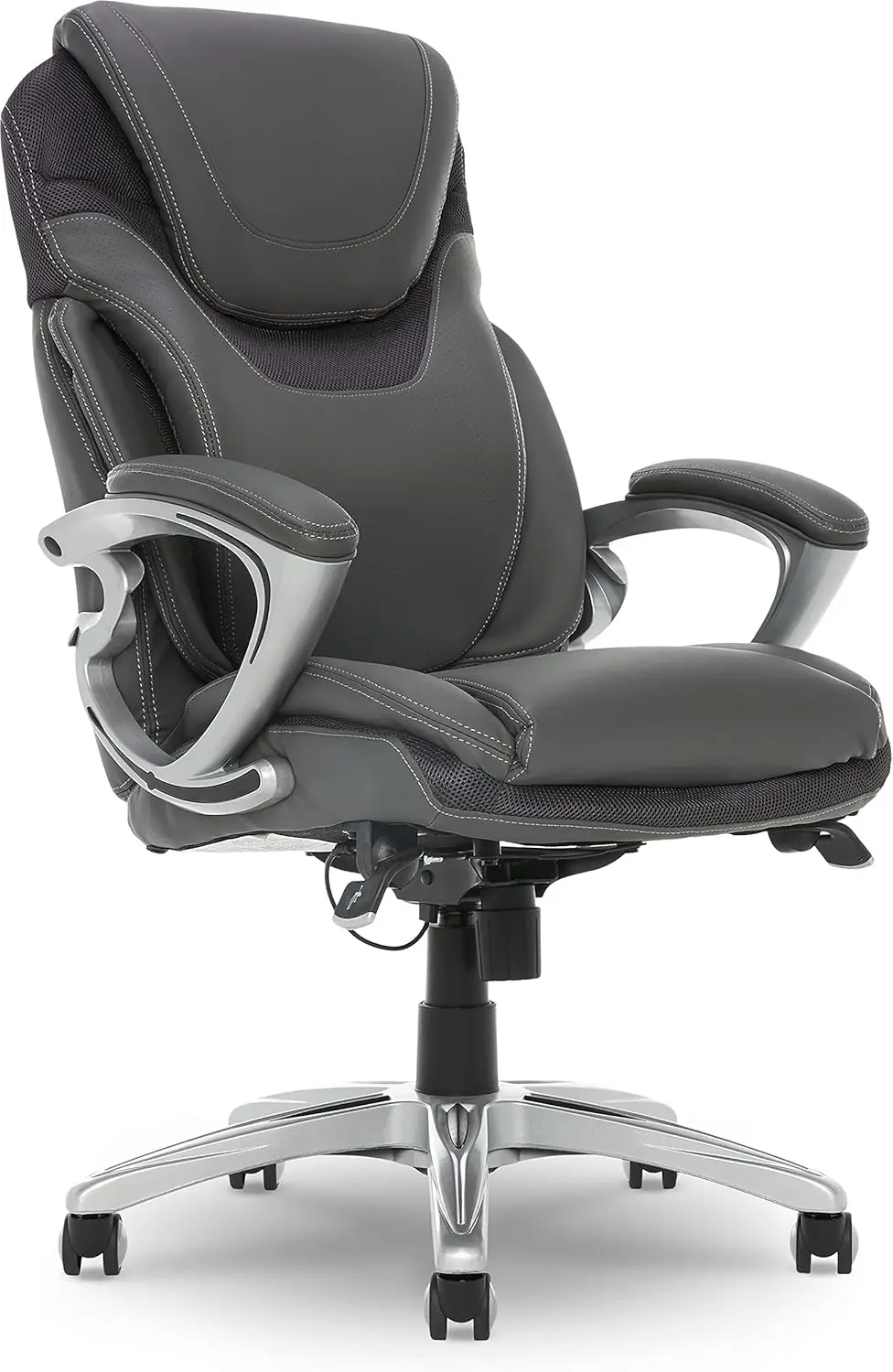 Executive Office Chair, Ergonomic Computer DeskChair with Patented AIR Lumbar Technology, Layered Body Pillows for Cushioning,