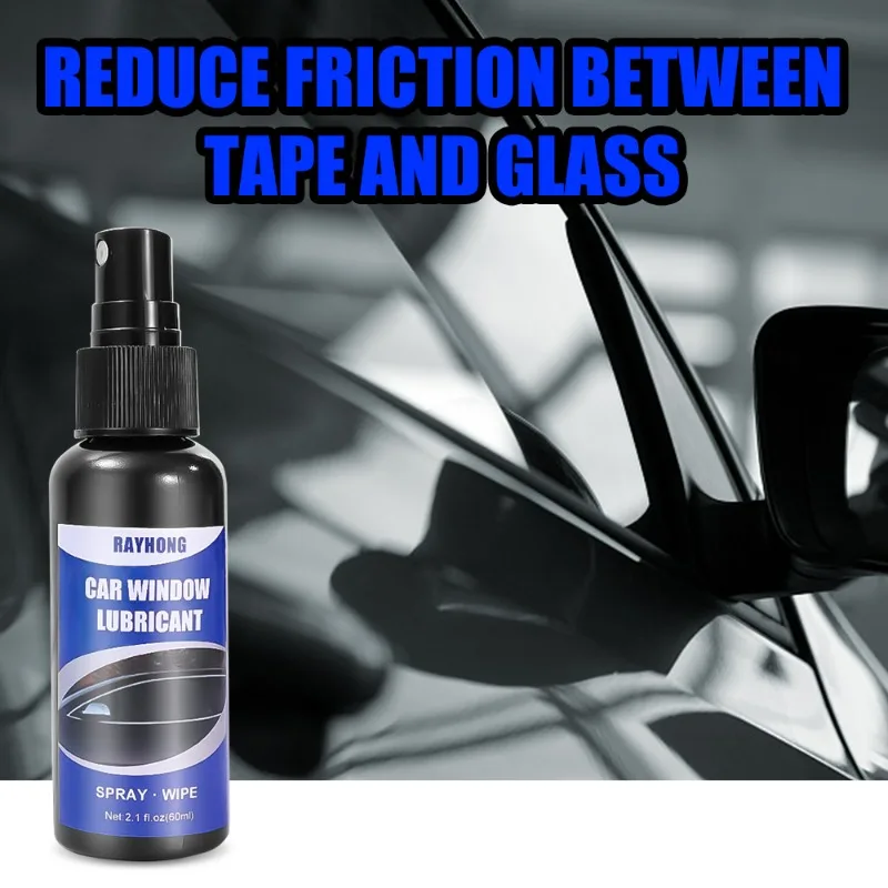 60ml Car Window Lubricant Sunroof Track Sealant Strip Lubrication Spray Softening Maintenance Tool Lifting Glass Noise Eliminate