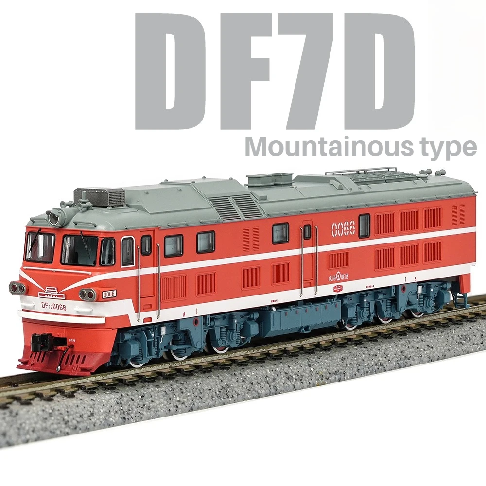 Modello di treno locomotiva diesel da montagna tipo N 1/160 DF7D con varie opzioni Modello realistico perfetto per ragazzi, giocattoli e regali
