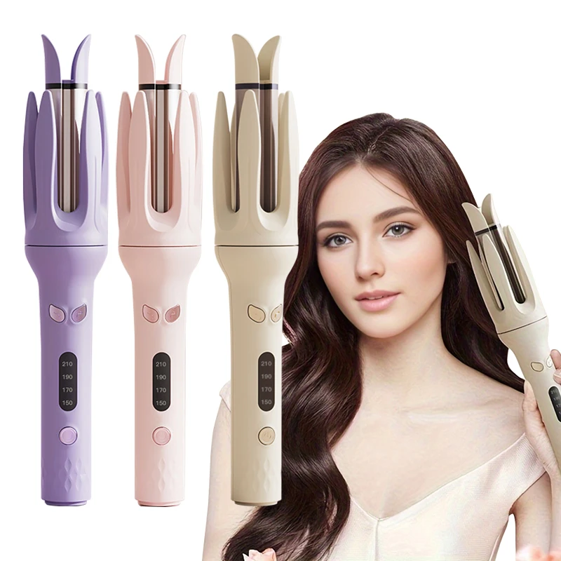 Automatic Hair Curler 28mm Negative Ions Electric Ceramic Curling Hair Stick Rotating Curl Waves Anti-Tangle Curling Iron Styler