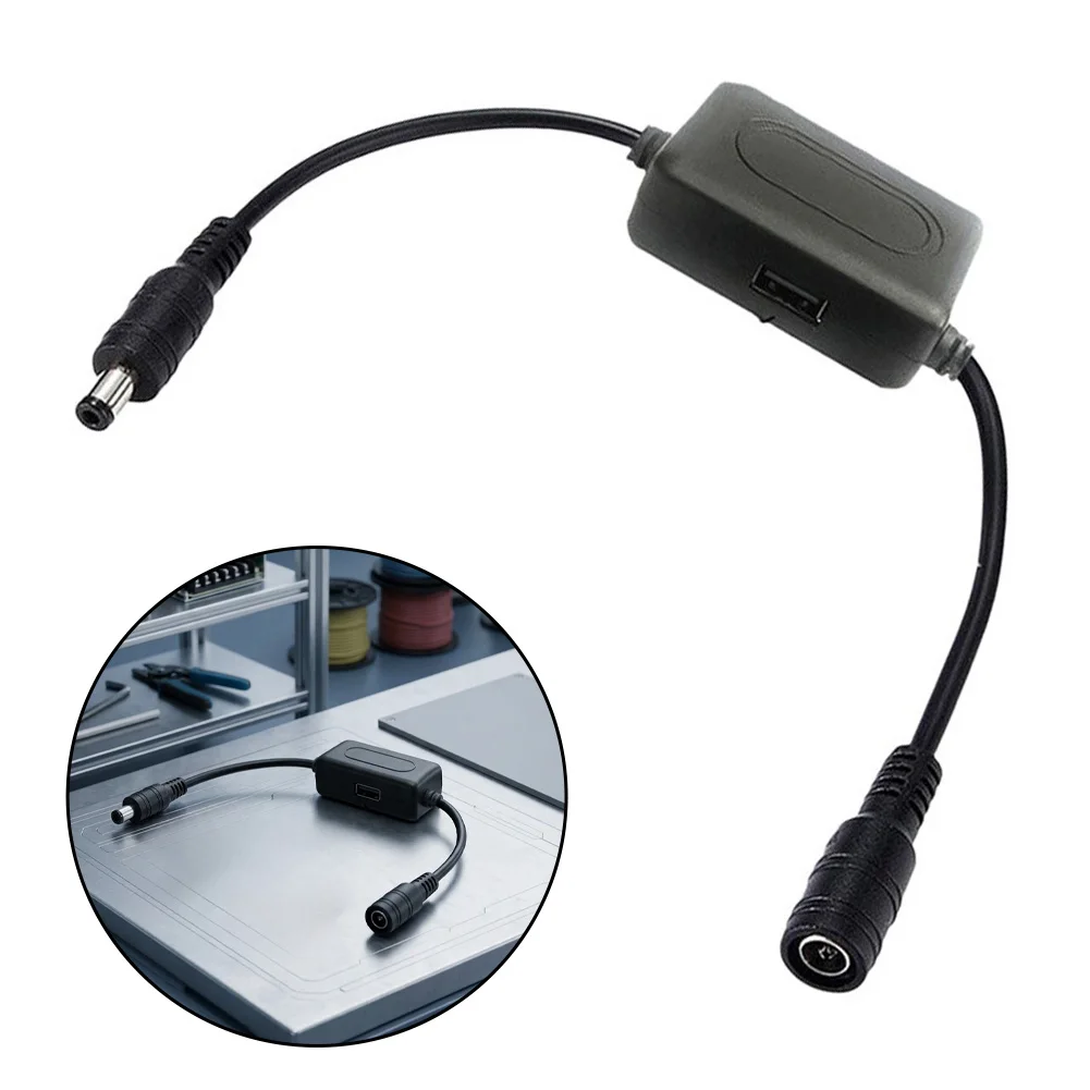 12V-30V Solar Panel Voltage Regulator DC 12V Output USB 5V 2A Dual Port Power Converter 5.5x2.1mm For LED Fan Outdoor Charging