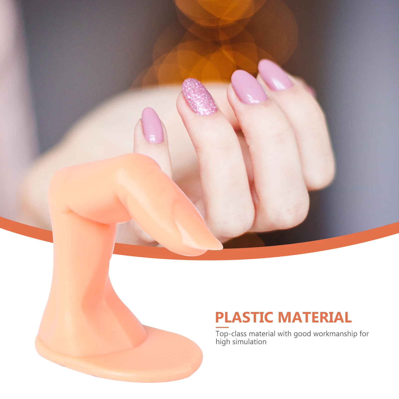

20pcs False Fingers Nail Art Practice Hands Manicure Training Tool Perfect for Beginners Portable Easy to Use Carry