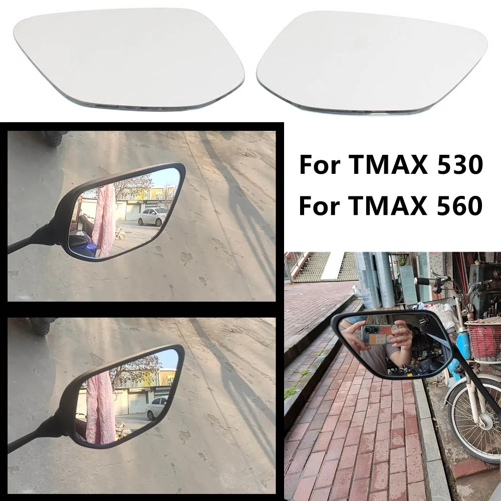 For Yamaha T-MAX 530 TMAX 530 T-MAX 560 TMAX 560 Convex Mirror Increase Rearview Mirrors Side Mirror View Vision Lens