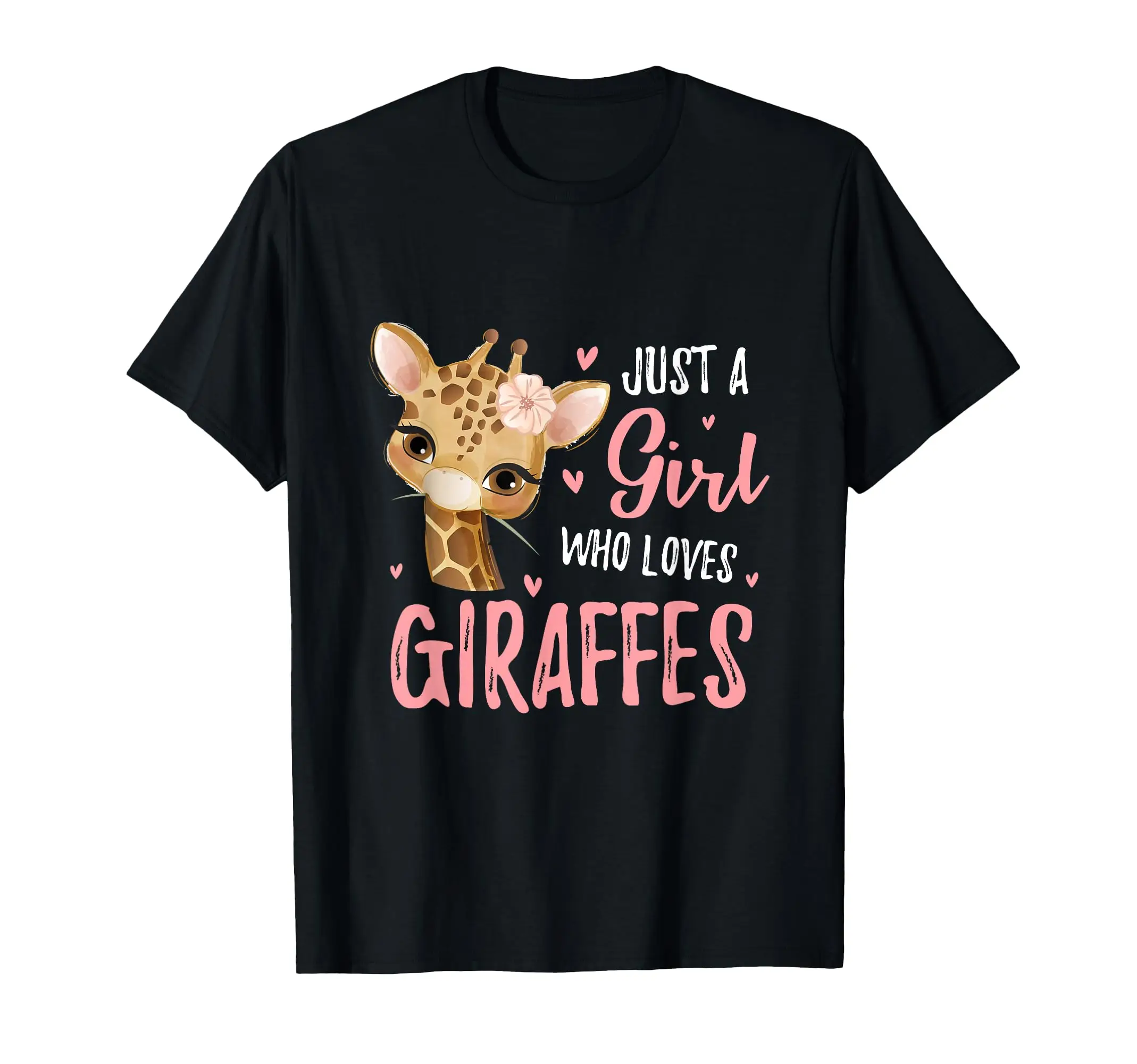 

Just A Girl Who Loves Giraffes Classic Logo T Shirt and Stickers, Unisex Adult T Shirt Collection