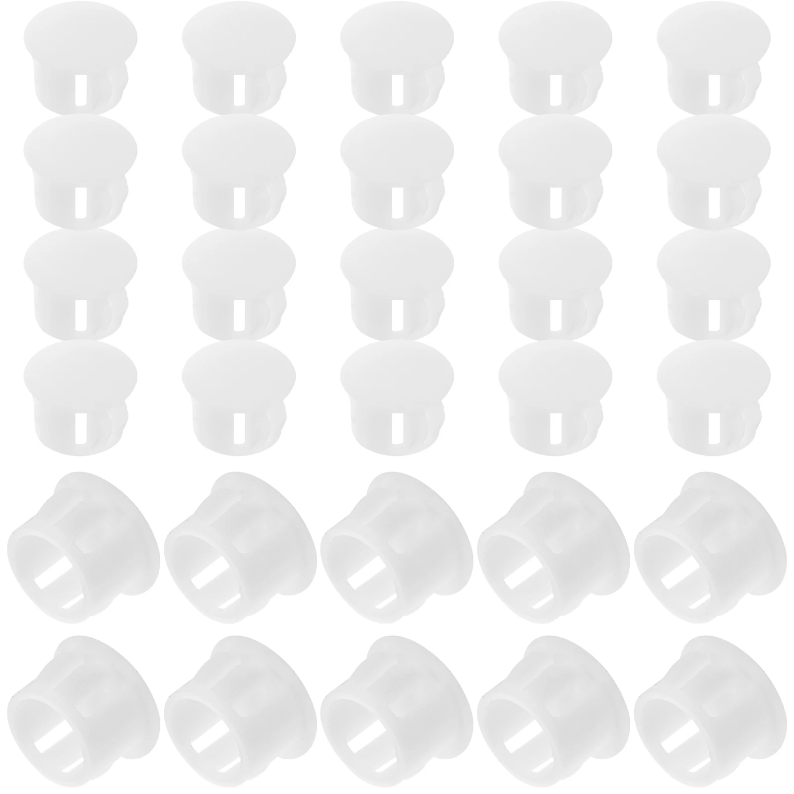 

100pcs Panel Parts Panel Furniture Parts Plastic Hole Plugs Cabinet Button Cover Plate Countertop Bumpers Sealing Cap